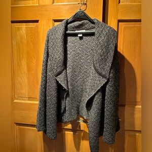 Ellen Tracy Gray Textured Cardigan
